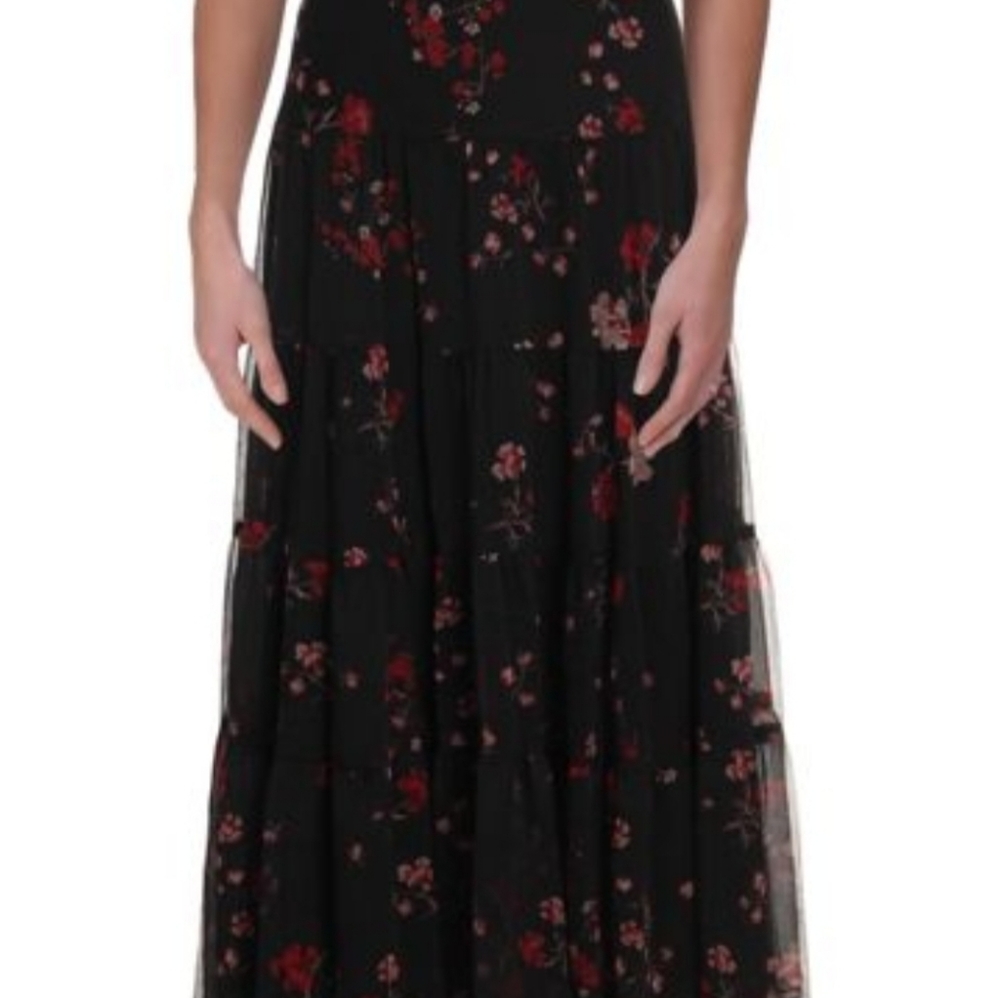 Lauren Ralph Lauren Floral Print Mid-Calf Skirt